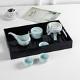 thumbnail image 3 of Black Acrylic Serving Tray with Handles, 16" x 12" Decorative Tray for Breakfast, Tea, Coffee, Food, Vanity, Countertop, 3 of 6