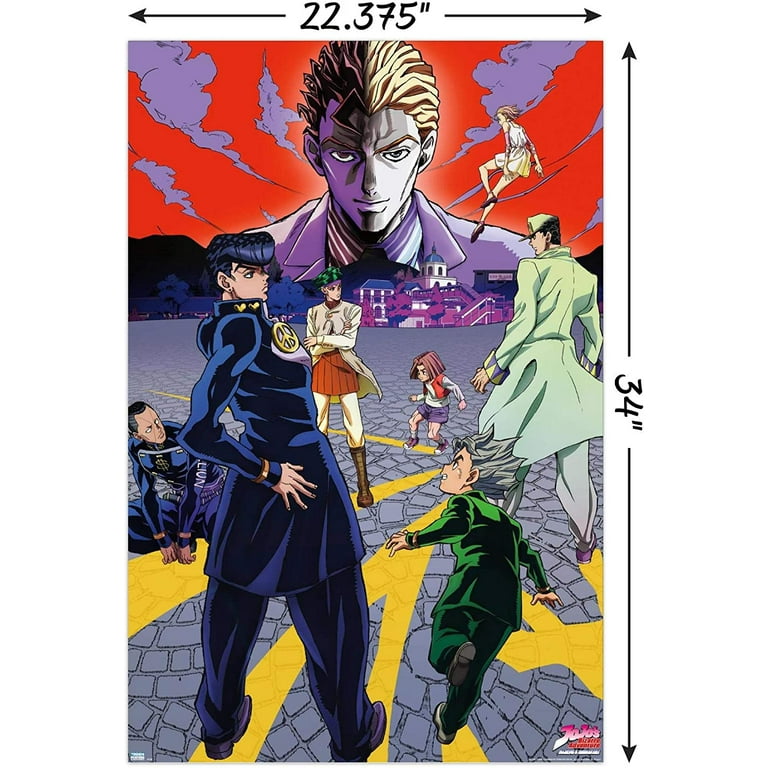 JoJo's Bizarre Adventure - Season 3 Key Art Wall Poster, 22.375