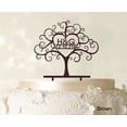 thumbnail image 1 of Custom Wedding Cake Toppers Personalized First And Last Name Initial Cake Topper Color Option Available 6-7 Inches Wide, 1 of 1