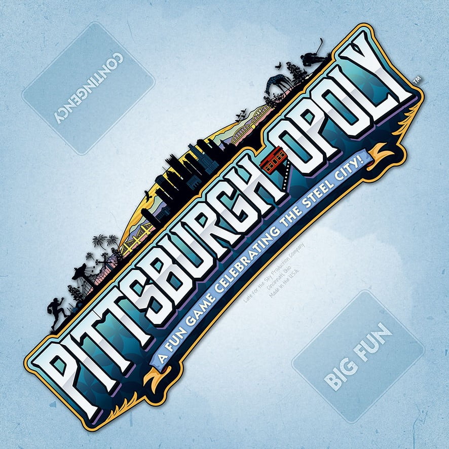 Late for the Sky Pittsburg-Opoly Board Game