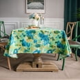 thumbnail image 1 of Nvzi cotton linen printed retro tablecloth restaurant fabric dining table cloth tablecloth desktop decoration (green, 300 * 140cm), 1 of 5