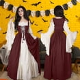 thumbnail image 3 of Women Cosplay Medieval Dress Vintage Performance Pirate Costume Irish Dress For Vacations Holiday Wear, 3 of 5
