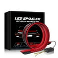 thumbnail image 2 of Car Tail Streamer Lamp Carbon Fiber LED Light Rear Wing Spoiler Lip Brake Trunk, 2 of 4