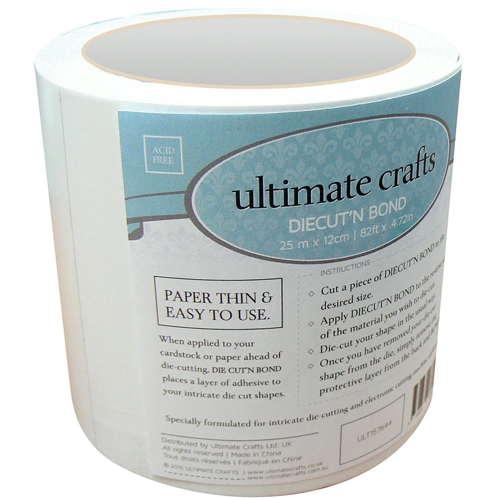Ultimate Crafts Diecut'N Bond Double Sided Tape 4.72" x 82' Clear