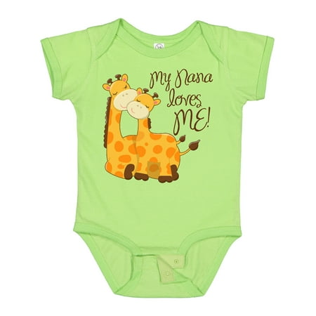 

Inktastic My Nana Loves Me! Gift Baby Boy or Baby Girl Bodysuit