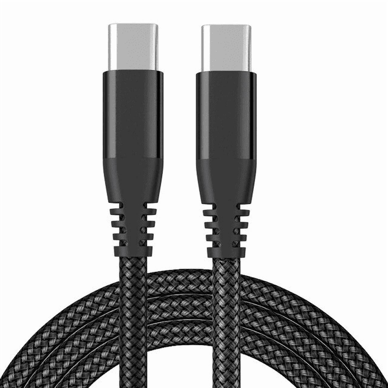 Braided USB C to USB C Cable, [3/6/10 FT] Fast Charging & Data Sync Cord, 60W Nylon USB-C Cable for MacBook Pro, iPad Pro, Samsung Galaxy, Switch, Steam Deck (1/3/10 Pack)