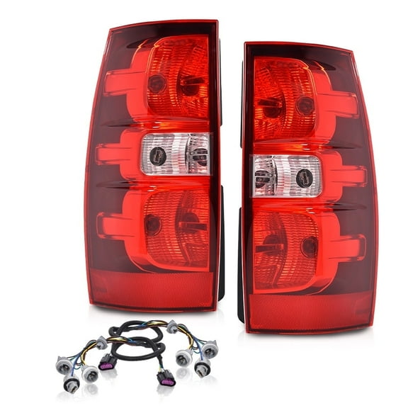 CROSSDESIGN Tail Light Fit for 2007-2014 Chevrolet Tahoe Suburban 1500 2500