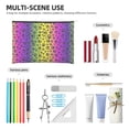 thumbnail image 3 of Rocae Animal Paw Rainbow for Cosmetic Bags for Women Paper Reusable Cosmetic Bag Travel Toiletry Organizer Capacity Multipurpose Zipper Pouch, 3 of 8