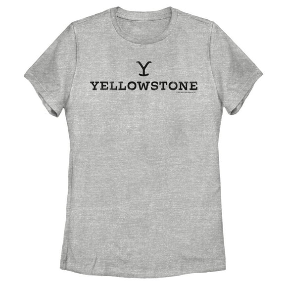 Women's Yellowstone White Dutton Ranch Brand Logo  Graphic T-Shirt