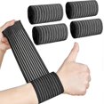 thumbnail image 1 of 4 Pcs Attelle de Poignet pour Tunnel Carpien, Sangle de Compression pour Poignet, Attelle de Main pour Adulte, Sangle de Poignet Réglable, Noir, 1 of 5
