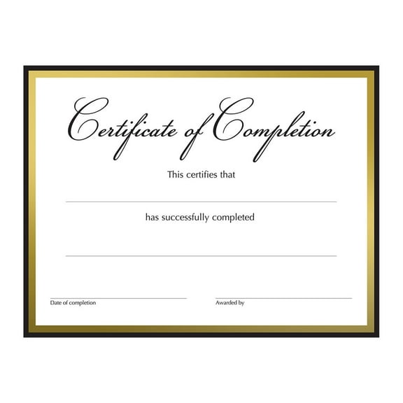 Great Papers - Completion certificate - 10.98 in x 8.5 in (pack of 15)