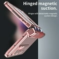 thumbnail image 5 of for Samsung Galaxy Z Fold 3 Rugged Case, Plating PC Luxury All-Inclusive Magnetic Hinge Protection for Galaxy Z Fold 3 Case with Built-in Screen Protector & Hidden Kickstand, Rosegold, 5 of 7