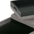 thumbnail image 4 of Simpli Home Avalon Banc à 3 Plateaux, Gris Nuage, 4 of 5