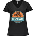 thumbnail image 3 of Inktastic Cozumel Mexico Vacation Cruise Women's Plus Size V-Neck T-Shirt, 3 of 5