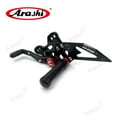 thumbnail image 4 of Arashi (Version 2.0) Reversed or GP Shift Rearsets for Honda CBR650R / CB650R / CBR650F 2019 - 2023 2020 2021 2022 Motorcycle Accessories Adjustable Footrests Footpeg Foot Peg Black, 4 of 4