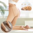 thumbnail image 3 of Venta de Leggings para mujer, medias de piernas falsas, medias translúcidas, cálidas, de vellón, de cintura alta, gruesas, de alta elasticidad, elásticas para invierno, 3 of 5