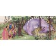 thumbnail image 1 of Château Médiéval Nobles Pourpre Dragon Enfants Papier Peint Frontière Retro Conception, Rouleau 15' x 6", 1 of 3