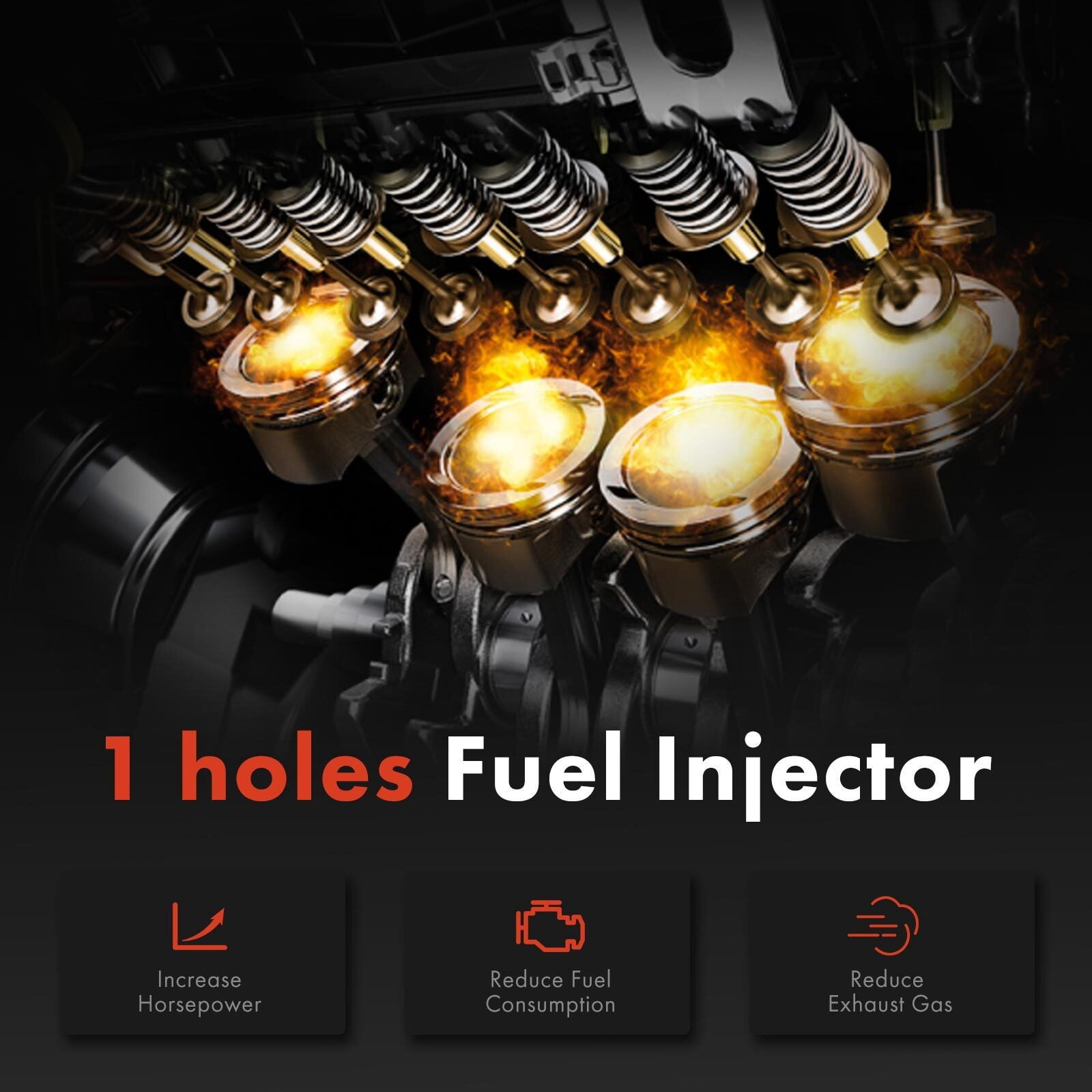 Woudy 2x Fuel Injector for Chevrolet GMC C1500 C2500 K1500 K2500 Cadillac Buick Isuzu