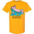 thumbnail image 3 of Inktastic Relaxolotl Cute Axolotl on Summer Vacation T-Shirt, 3 of 5