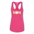 thumbnail image 2 of Wild Bobby, Mom Daisy Mother's Day Ladies Racerback Tank Top, Raspberry, Medium, 2 of 6