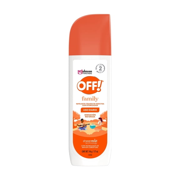 Repelente Líquido de Insectos OFF! Family Atomizador de 177ml