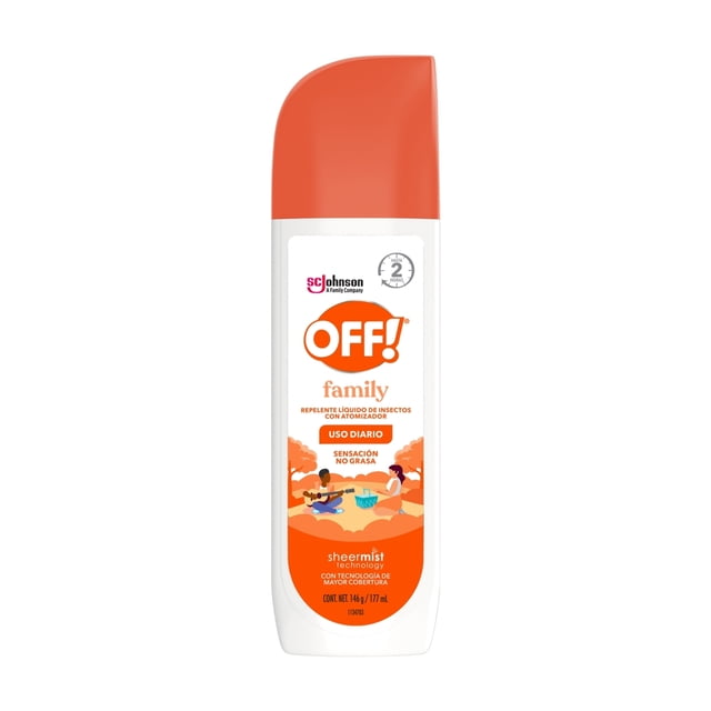 Repelente Líquido de Insectos OFF! Family Atomizador de 177ml