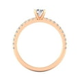 thumbnail image 4 of 1/2 Carat TW Round Natural Diamond Engagement Rings in 10k Rose Gold, 4 of 5