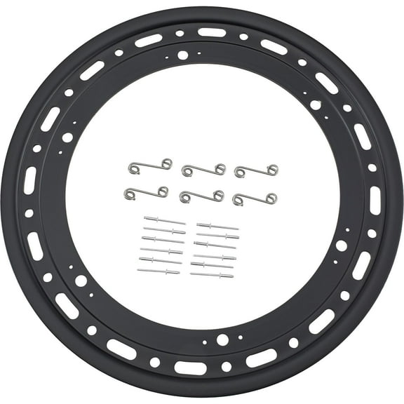 Weld Racing P650B-5314-6 Bead Lock Ring, Black, 6 Bolt Cover