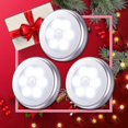 thumbnail image 4 of 3 Pack Motion Sensor Light, Cordless Battery-powered Light, Automatic Night Light With 3m Adhesive Pads - Mishan, 4 of 5