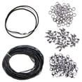 thumbnail image 1 of Necklace Making Kit Casual Handmade Faux Leather Rope with 150 Jewelry Findings, 1 of 8