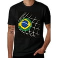 thumbnail image 2 of T-shirt Brazil Goals  Soft Cotton Adult Heat-Transfer Graphic T-Shirt - 180g Breathable Fabric, Unisex Summer Casual Wear with Durable Heat-Printed Design, 2 of 10
