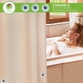 thumbnail image 4 of Forro de ducha Clean Healthy Living PEVA 180 x 180 cm, color topo, 4 of 5