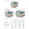 thumbnail image 2 of Boho Summer Beach Small Toaster Cover 2 Slice, Kitchen Appliance Covers, Abstract Tropical Palm Trees Watercolor Toaster Oven Cover with Loop, Bread Machine Cover Polyester Dust Cover Protection, 2 of 4