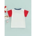 thumbnail image 5 of Kiapeise 4th of July Tops for Kids Toddler Girls Boys Casual Tops Short Sleeve USA Letter Printed Loose T-Shirt, 5 of 8