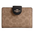 thumbnail image 1 of Cartera Moda Para Mujer Piel Coach Original Corner Zip cafe, 1 of 3