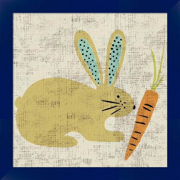 Great Art Now Ada's Bunny by Chariklia Zarris, Framed Wall Art, 14W x 14H