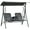 Gray#2, variant on Patio Furniture Outsunny Metal Porch Swing Stand, Heavy Duty Swing Frame, Hanging Chair Stand Only, 528 LBS Weight Capacity, for Backyard, Patio, Lawn, Playground, White,Patio Chairs