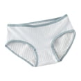 thumbnail image 2 of lulshou Womens Underwear Cotton Mid-Waist Soft Skin-Friendly Briefs Breathable & Comfortable for All-Day Wear Women's Panties, Blue, M, 2 of 3