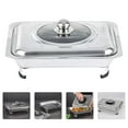 thumbnail image 3 of Guardoinrt Stainless Steel Chafing Dish with Cover Holder Serving Tray for Parties StyleA Style A 1Set, 3 of 6