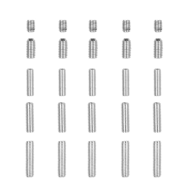 unbranded 25Ud Tornillos De Para Guitarra Y Bajo Con Fijación Precisa En Plata