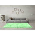 thumbnail image 3 of Ahgly Company Indoor Rectangle Abstract Emerald Green Modern Area Rugs, 5' x 7', 3 of 4