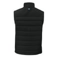 thumbnail image 3 of Men's Cutter & Buck  Black SMU Mustangs Vault Evoke Hybrid Eco Softshell Recycled Full-Zip Vest, 3 of 3