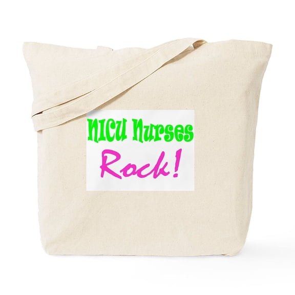 CafePress - NICU Nurses Rock! Tote Bag - Unisex Canvas Tote Bag, Beige, 1-Piece