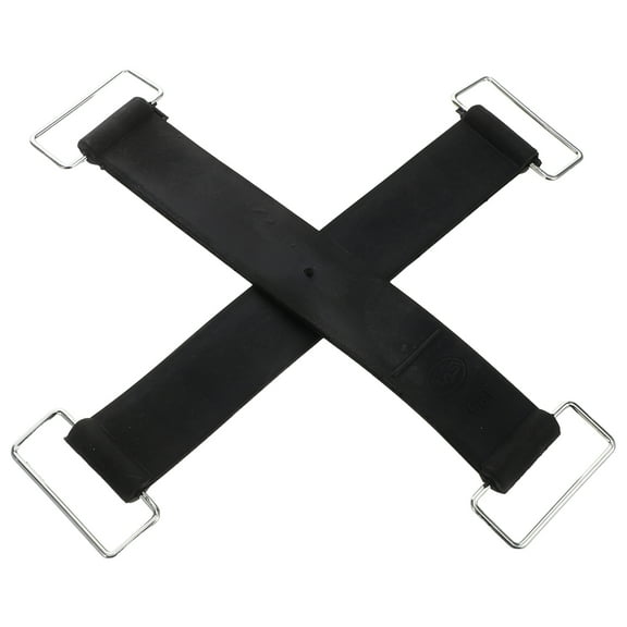LEORX 2Pcs Reusable Rubber Battery Hold Down Straps for Motorcycle Car Boat