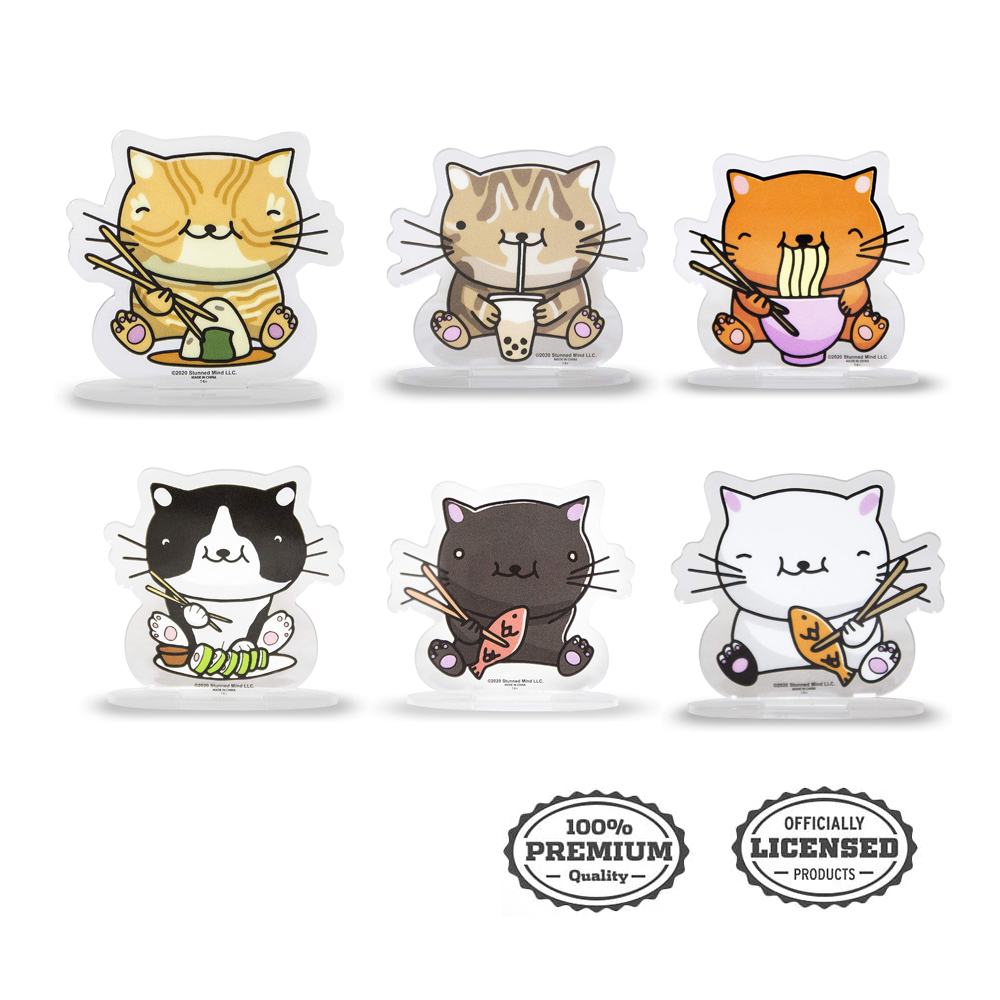 Just Funky Cute Food Eating Animal Acrylic Stand For Blind Pack Program 6 Pcs Walmart Com Walmart Com