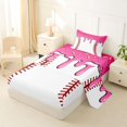 thumbnail image 2 of Castle Fairy Pink Ice Cream Drip Twin Sheets 3pcs, Sport Theme Bedding,1 Fitted Sheet, 1 Flat Sheet and 1 Pillowcase, 2 of 6