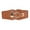 Brown, variant on CBGELRT Belts for Women Wide Leather Elastic Stretch Waist Belts for Jeans Dress with Gold Buckle Punk Party Waistband, Red
