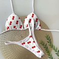 thumbnail image 1 of Traje de baño de dos piezas con estampado de leopardo para mujer, conjunto de Bikini Sexy a rayas, ropa de playa, Tanga, 1 of 5