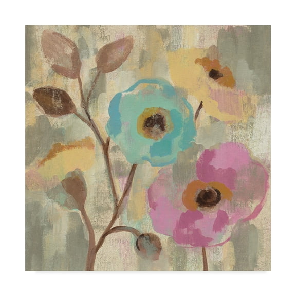 Trademark Fine Art 'Fog and Flowers III' Canvas Art by Silvia Vassileva