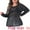 Black, variant on DARING DIVA Women's Plus See Through Mesh Long Sleeve Crew Neck Party Blouse 1X Black